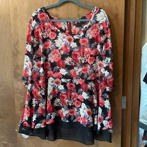 Torrid floral blouse, size 4